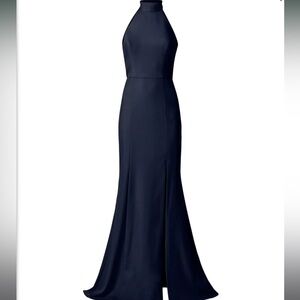 Navy Amsale Bridesmaid Dress